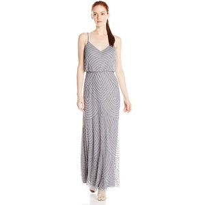 Adrianna Papell Beaded Blouson Gown